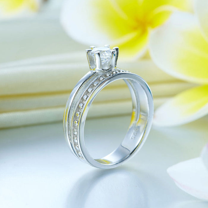 Solid 925 Sterling Silver Ring Fashion Party Jewelry XFR8290