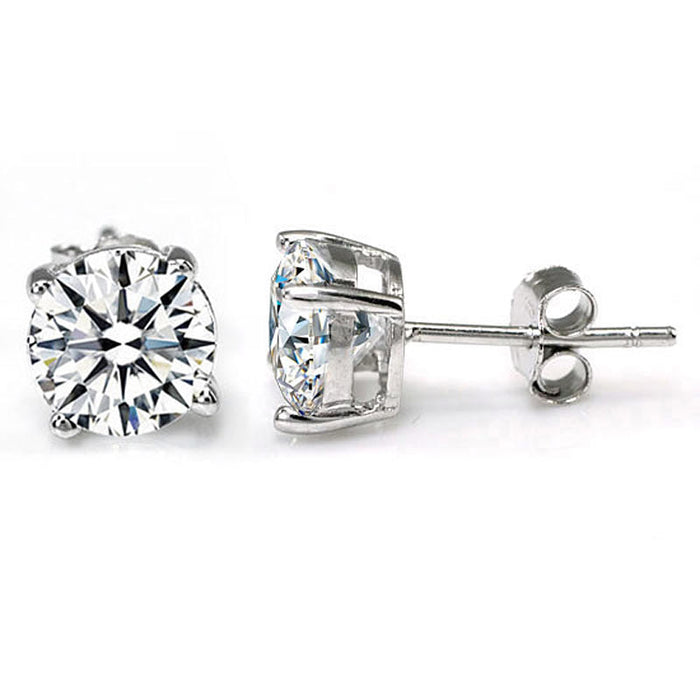 1 Carat Simulated Diamond Stud Earrings 925 Sterling Silver  XFE8114