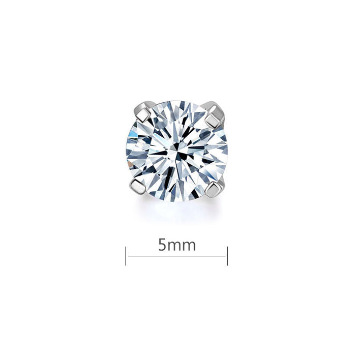 0.5 Carat Moissanite Diamond Earring (1 Piece) Unisex 925 Sterling Silver MFE8188