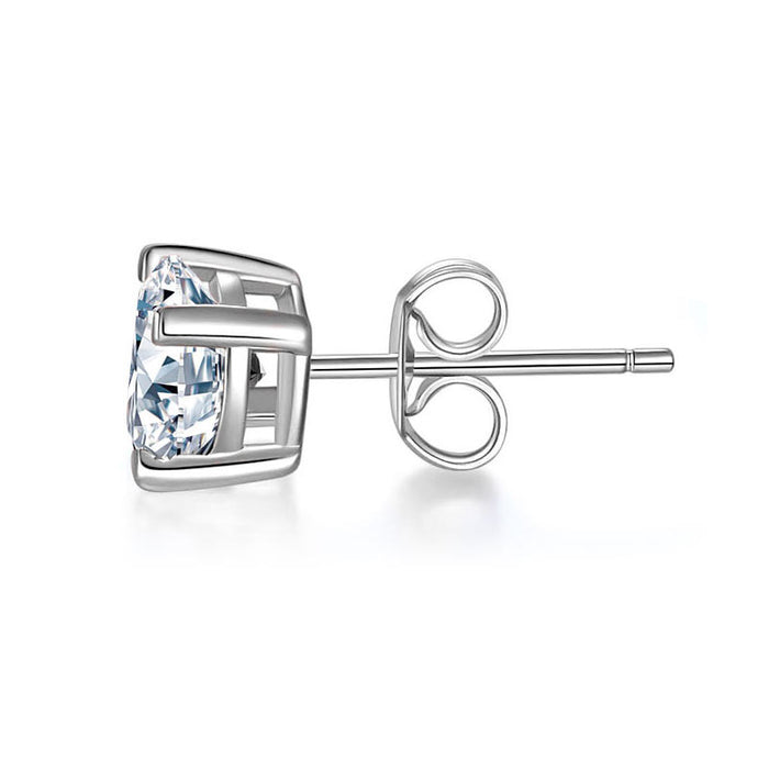 0.5 Carat Moissanite Diamond Earring (1 Piece) Unisex 925 Sterling Silver MFE8188