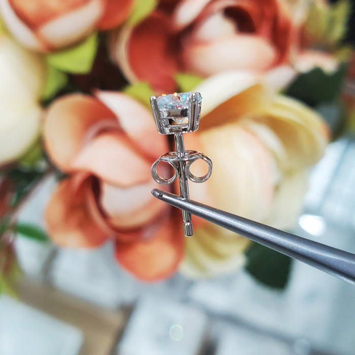 0.5 Carat Moissanite Diamond Earring (1 Piece) Unisex 925 Sterling Silver MFE8188