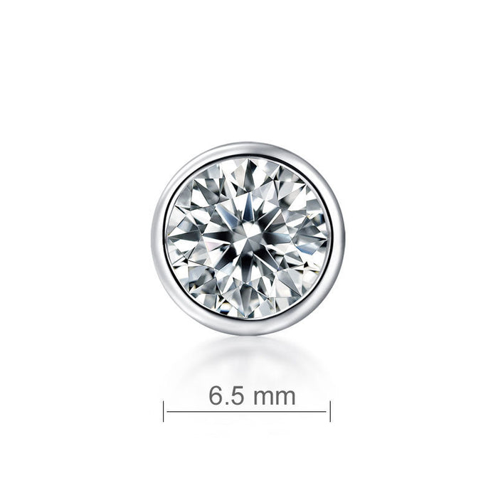 1 Carat Moissanite Diamond Earring (1 Piece) Unisex 925 Sterling Silver MFE8195