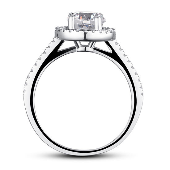 1.25 Carat Round Cut Simulated Diamond 925 Sterling Silver Wedding Engagement Ring XFR8003
