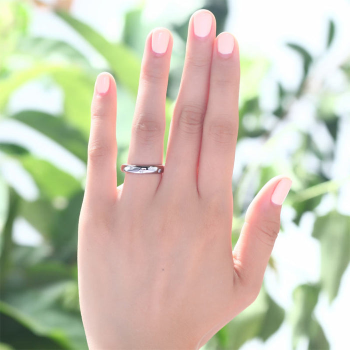 Simulated Diamond Wedding Band Solid Sterling 925 Silver Ring XFR8060