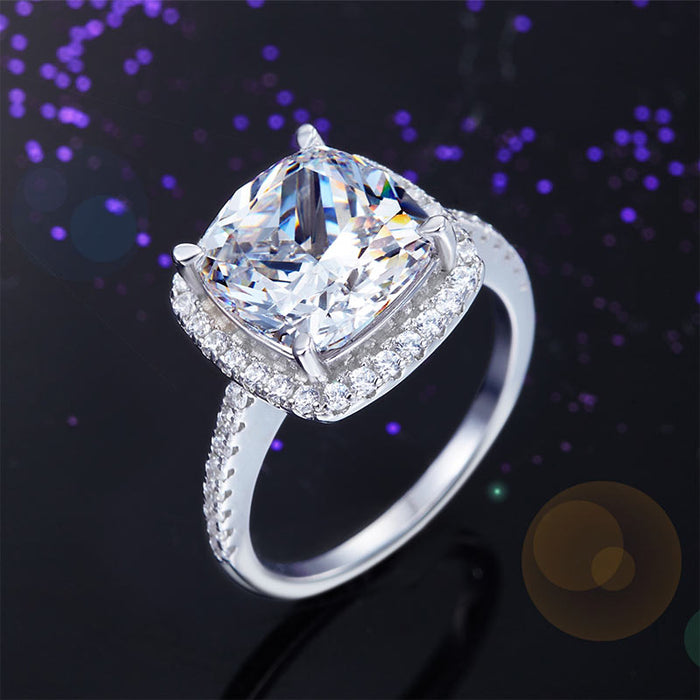 925 Sterling Silver Wedding Engagement Ring 5 Carat Simulated Diamond XFR8204
