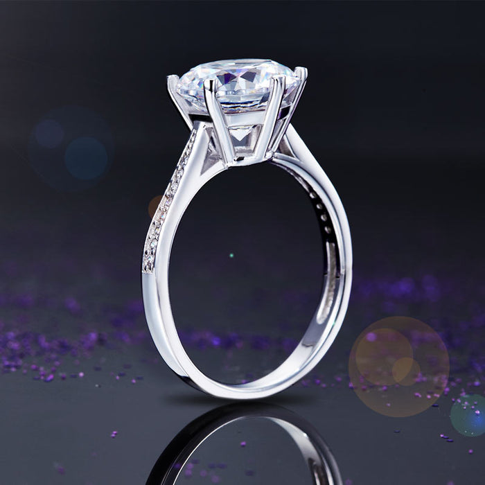 925 Sterling Silver Wedding Engagement Ring 3 Carat Simulated Diamond Jewelry XFR8209
