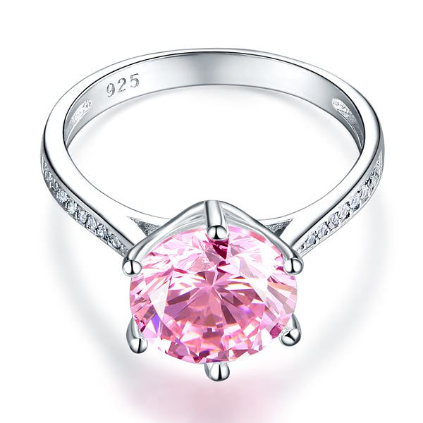 925 Sterling Silver Wedding Engagement Ring 3 Carat Simulated Diamond Jewelry XFR8210